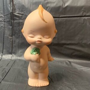 Kewpie Doll Porcelain Standing 6.5” Tall RW initials Vintage Collectible